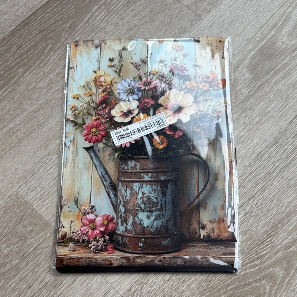 Vintage Floral Metal Indoor/Outdoor Decor NEW 🏷️